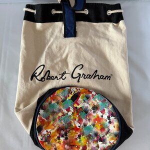 Robert Graham Canvas Sack Duffel Bag  – Vibrant Artist Edition, Rare Tote